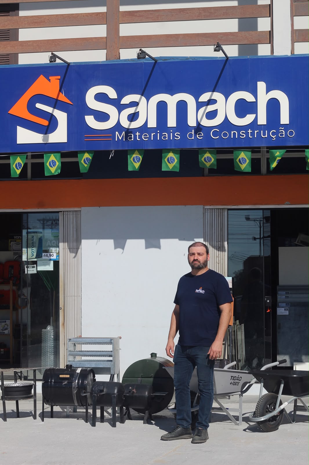 Fachada da Samach Materiais de Construção
